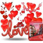 Rote Romantische Girlanden 100-teilig zum Valentinstag 