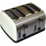 Toaster Edelstahl Toaster 4 Scheiben Sandwichtoaster Toastautomat Röster 1500 W