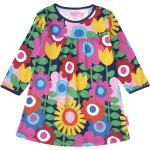 Blumenmuster Bio Nachhaltige Blumenkleider für Kinder & Blümchenkleider für Kinder aus Jersey maschinenwaschbar für Mädchen Größe 80 