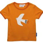 Reduzierte Orange Toby Tiger Bio Nachhaltige Rundhals-Ausschnitt Printed Shirts für Kinder & Druck-Shirts für Kinder aus Baumwolle Größe 80 