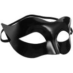 Reduzierte Schwarze Venezianische Masken für Herren 