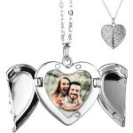 Silberne Herzketten versilbert personalisiert für Damen 