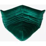 Smaragdgrüne Vintage L-förmige Leder-Ecksofas aus Leder Breite 100-150cm, Höhe 100-150cm, Tiefe 50-100cm 