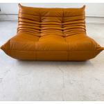 Beige Zweisitzer-Sofas aus Leder Breite 100-150cm, Höhe 100-150cm, Tiefe 50-100cm 2 Personen 
