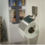 Toilettenpapierhalter mit Deckel Tiger Impuls Edelstahl Gebürstet Badezimmer NEU