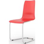 Reduzierte Rote Moderne Tojo Freischwinger Stühle Breite 0-50cm, Höhe 50-100cm, Tiefe 0-50cm 