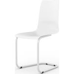 Reduzierte Weiße Moderne Tojo Freischwinger Stühle Breite 0-50cm, Höhe 50-100cm, Tiefe 0-50cm 