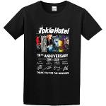 Tokio Hotel 19Th Anniversary 2001-2020 Thank You for The Memories Men's Cotton Shirt Tee