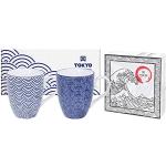 Reduzierte Blaue Moderne TOKYO design studio Kaffeetassen-Sets aus Porzellan 