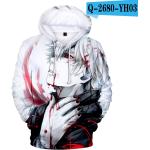 Tokyo Ghoul Hoodies Sweatshirts Männer / Frauen Anime 3D Print Hoodie Herren Jungen / Mädchen Sweatshirts Mäntel Herbst / Winter Tops