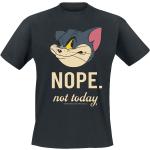 Schwarze Tom und Jerry Rundhals-Ausschnitt T-Shirts für Herren Größe 5 XL 