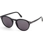 Schwarze Tom Ford Runde Runde Sonnenbrillen aus Kunststoff für Herren 