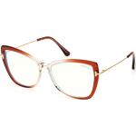 Orange Tom Ford Brillenfassungen aus Kunststoff für Damen 
