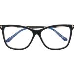 Schwarze Tom Ford Nerd Sonnenbrillen aus Acetat für Damen 