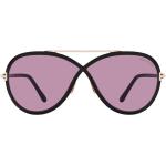Schwarze Tom Ford Cateye Sonnenbrillen aus Metall für Damen 