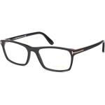 Schwarze Tom Ford Rechteckige Kunststoffbrillen für Herren 