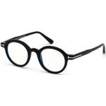 Schwarze Tom Ford Runde Runde Brillen aus Kunststoff für Herren 