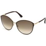 Reduzierte Goldene Tom Ford Cateye Sonnenbrillen für Damen 
