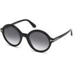 Reduzierte Schwarze Tom Ford Runde Runde Sonnenbrillen für Damen 