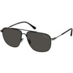 Schwarze Tom Ford Rechteckige Sonnenbrillen für Herren 