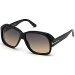 Reduzierte Schwarze Tom Ford Verspiegelte Sonnenbrillen aus Kunststoff für Herren 