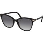 Schwarze Tom Ford Cateye Sonnenbrillen aus Kunststoff für Damen 