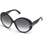 Reduzierte Schwarze Tom Ford Verspiegelte Sonnenbrillen für Damen 