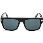 Schwarze Tom Ford Rechteckige Sonnenbrillen aus Kunststoff für Herren 