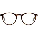 Braune Tom Ford The Beatles Runde Brillen aus Kunststoff für Herren 