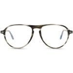 Graue Tom Ford Pilotenbrillen aus Kunststoff für Herren 