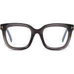 Graue Tom Ford Rechteckige Vollrand Brillen aus Kunststoff für Herren 