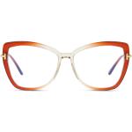 Orange Tom Ford Kunststoffbrillengestelle für Herren 