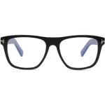 Schwarze Tom Ford Rechteckige Vollrand Brillen aus Kunststoff für Herren 