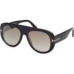 Schwarze Tom Ford Verspiegelte Sonnenbrillen für Herren 