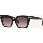 Schwarze Tom Ford Verspiegelte Sonnenbrillen aus Kunststoff für Herren 