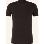 Dunkelbraune Kurzärmelige Tom Ford Ford T-Shirts aus Jersey für Herren Größe XL 
