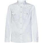 Reduzierte Weiße Casual Langärmelige Tom Ford Herrenlangarmhemden aus Baumwolle Größe L 