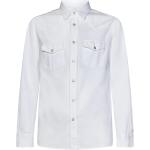 Reduzierte Weiße Casual Langärmelige Tom Ford Herrenlangarmhemden aus Baumwolle Größe M 