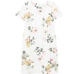 Reduzierte Weiße Blumenmuster Joules Mini Sommerkleider aus Leinen für Damen Größe XS 