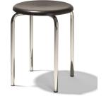 Silberne Minimalistische Richard Lampert Designer Stühle pulverbeschichtet aus Chrom stapelbar 