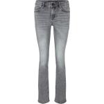 Graue Tom Tailor Alexa Straight Leg Jeans aus Denim für Damen Größe XS 