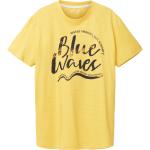 Gelbe Kurzärmelige Tom Tailor Rundhals-Ausschnitt T-Shirts für Herren Größe M 