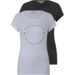 Reduzierte Bunte Kurzärmelige Tom Tailor T-Shirts aus Baumwolle für Damen Größe XL 2-teilig 