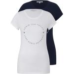Reduzierte Bunte Kurzärmelige Tom Tailor T-Shirts aus Baumwolle für Damen Größe L 2-teilig 
