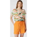 Reduzierte Orange Halblangärmelige Tom Tailor V-Ausschnitt Blusenshirts & Schlusen für Damen Größe L 