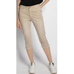 Reduzierte Beige Unifarbene Tom Tailor Capri-Jeans mit Knopf aus Baumwolle für Damen - versandkostenfrei 