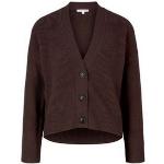 Dunkelbraune Unifarbene Tom Tailor Cardigans & Strickjacken aus Polyamid Größe 3 XL 