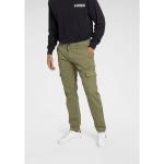 Olivgrüne Casual Tom Tailor Freizeithosen mit Reißverschluss aus Baumwolle für Herren Größe XL 