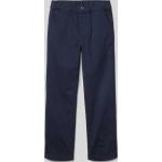 Marineblaue Unifarbene Tom Tailor Chino Hosen für Kinder aus Baumwolle für Jungen Größe 134 