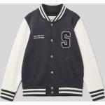 Anthrazitfarbene Tom Tailor Stehkragen College Jacken für Kinder & Baseball Jacken für Kinder aus Baumwolle für Jungen Größe 140 